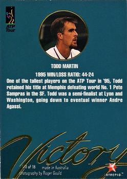 1996 Intrepid Blitz ATP - Victory! #V11 Todd Martin Back
