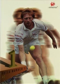 1996 Intrepid Blitz ATP - Rated 1 #R4 Boris Becker Front
