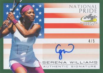 2017 Leaf Signature Series - National Pride Autographs Green #NP-SW1 Serena Williams Front