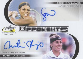2017 Leaf Signature Series - Dual Autographs Opponents #O-02 Serena Williams / Martina Hingis Front