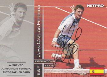 2003 NetPro International Series - Court Authentic Series C #9C Juan Carlos Ferrero Front