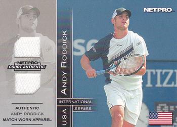 2003 NetPro International Series - Court Authentic Series D #1D Andy Roddick Front