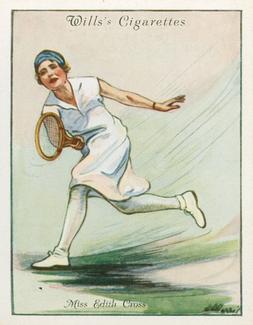 1931 Wills's Lawn Tennis #8 Miss Edith Cross Front