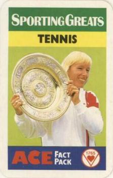 1987 Ace Fact Packs Sporting Greats - Tennis #NNO Header Card Front