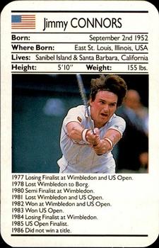 1987 Ace Fact Packs Sporting Greats - Tennis #NNO Jimmy Connors Front