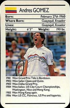 1987 Ace Fact Packs Sporting Greats - Tennis #NNO Andres Gomez Front