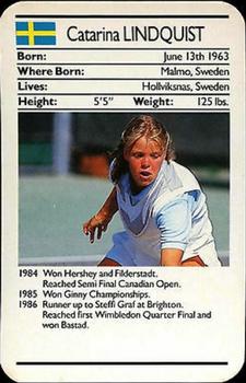1987 Ace Fact Packs Sporting Greats - Tennis #NNO Catarina Linquist Front