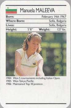 1987 Ace Fact Packs Sporting Greats - Tennis #NNO Manuela Maleeva Front