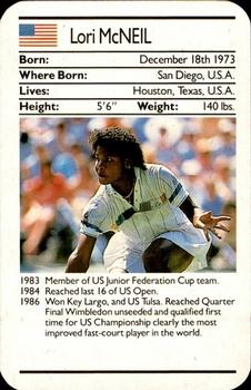 1987 Ace Fact Packs Sporting Greats - Tennis #NNO Lori McNeil Front