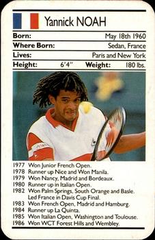 1987 Ace Fact Packs Sporting Greats - Tennis #NNO Yannick Noah Front