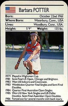 1987 Ace Fact Packs Sporting Greats - Tennis #NNO Barbara Potter Front