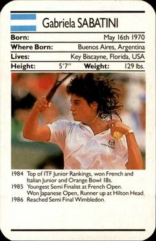 1987 Ace Fact Packs Sporting Greats - Tennis #NNO Gabriela Sabatini Front