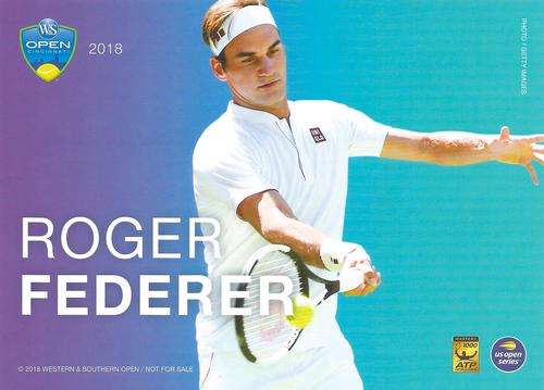 2018 Western & Southern Open Player Cards #NNO Roger Federer Front