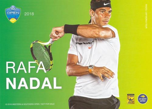 2018 Western & Southern Open Player Cards #NNO Rafa Nadal Front