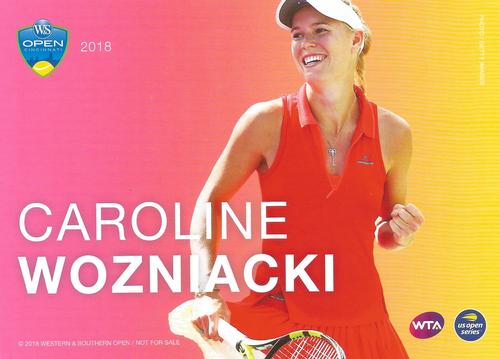 2018 Western & Southern Open Player Cards #NNO Caroline Wozniacki Front
