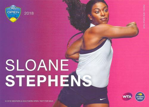 2018 Western & Southern Open Player Cards #NNO Sloane Stephens Front