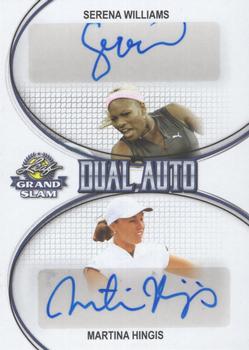 2018 Leaf Grand Slam - Dual Autographs #DA-04 Serena Williams / Martina Hingis Front