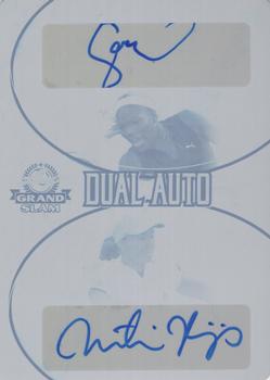 2018 Leaf Grand Slam - Dual Autographs - Printing Plates Cyan #DA-04 Serena Williams / Martina Hingis Front