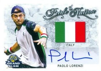 2018 Leaf Grand Slam - Pride of the Nation Autographs #PN-PL1 Paolo Lorenzi Front