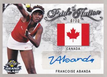 2018 Leaf Grand Slam - Pride of the Nation Autographs - Silver #PN-FA1 Francoise Abanda Front