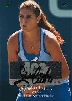 2012 Ace Authentic Grand Slam 3 - Autographs Green Foil #88 Sorana Cirstea Front