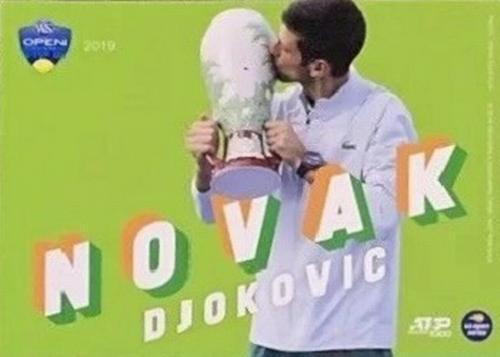 2019 Western & Southern Open Player Cards #NNO Novak Djokovic Front