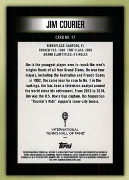 2019 Topps International Tennis Hall of Fame #17 Jim Courier Back