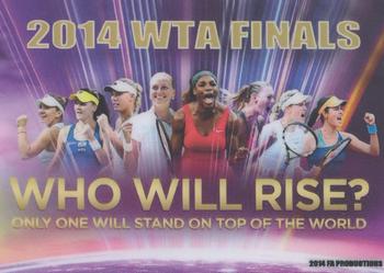 2014 FA Productions WTA Finals #NNO Simona Halep Back