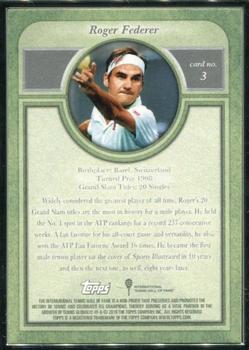 2020 Topps Transcendent Tennis Hall of Fame Collection #3 Roger Federer Back