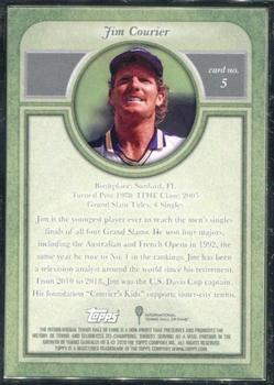 2020 Topps Transcendent Tennis Hall of Fame Collection #5 Jim Courier Back