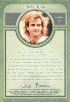2020 Topps Transcendent Tennis Hall of Fame Collection #6 Andre Agassi Back