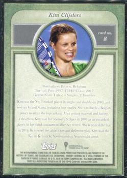 2020 Topps Transcendent Tennis Hall of Fame Collection #8 Kim Clijsters Back