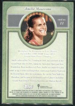 2020 Topps Transcendent Tennis Hall of Fame Collection #11 Amelie Mauresmo Back