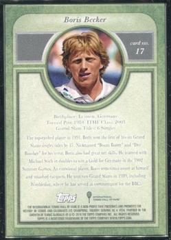 2020 Topps Transcendent Tennis Hall of Fame Collection #17 Boris Becker Back