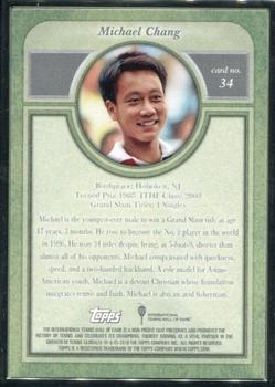 2020 Topps Transcendent Tennis Hall of Fame Collection #34 Michael Chang Back