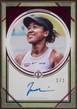 2020 Topps Transcendent Tennis Hall of Fame Collection - Framed Transcendent Collection Autographs Red #TCA-NO Naomi Osaka Front