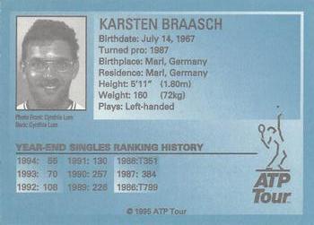 1995 ATP Tour #NNO Karsten Braasch Back