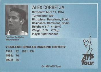 1995 ATP Tour #NNO Alex Corretja Back