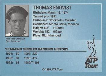 1995 ATP Tour #NNO Thomas Enqvist Back