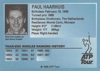 1995 ATP Tour #NNO Paul Haarhuis Back