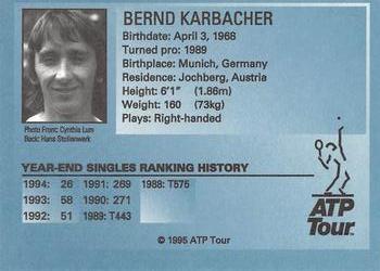 1995 ATP Tour #NNO Bernd Karbacher Back