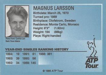 1995 ATP Tour #NNO Magnus Larsson Back