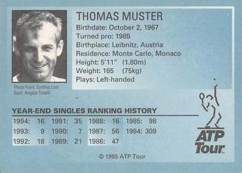 1996 Blitz Australia Tennis Trading Card Victory Subset V1 Thomas Muster 