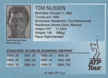1995 ATP Tour #NNO Tom Nijssen Back