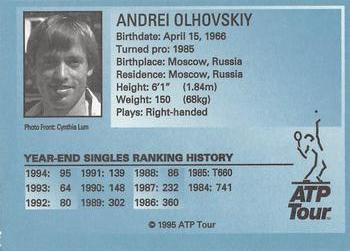 1995 ATP Tour #NNO Andrei Olhovskiy Back