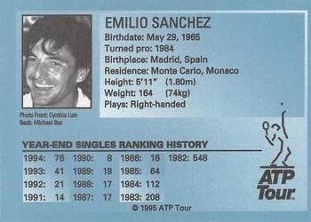 1995 ATP Tour #NNO Emilio Sanchez Back