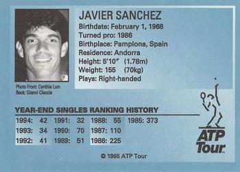 1995 ATP Tour #NNO Javier Sanchez Back