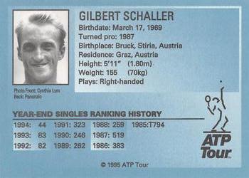 1995 ATP Tour #NNO Gilbert Schaller Back