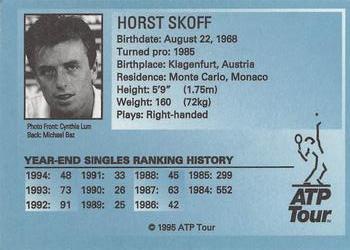 1995 ATP Tour #NNO Horst Skoff Back