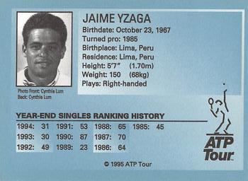 1995 ATP Tour #NNO Jaime Yzaga Back